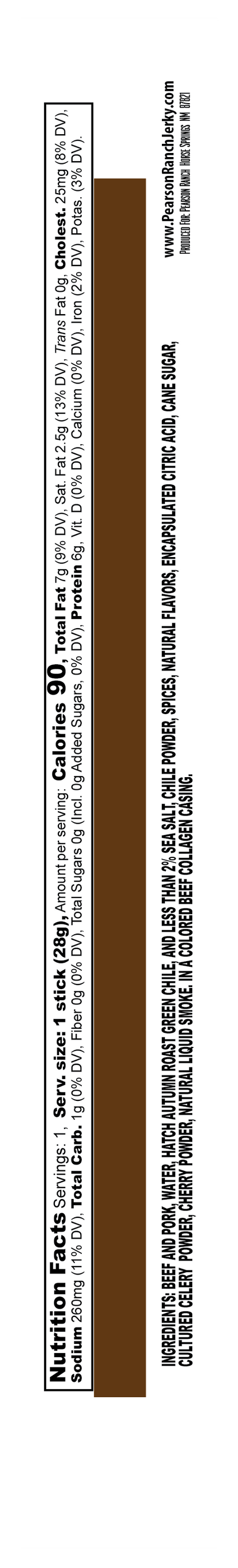 Pearson Ranch - Autumn Blend Chile Beef & Pork Snack Stick