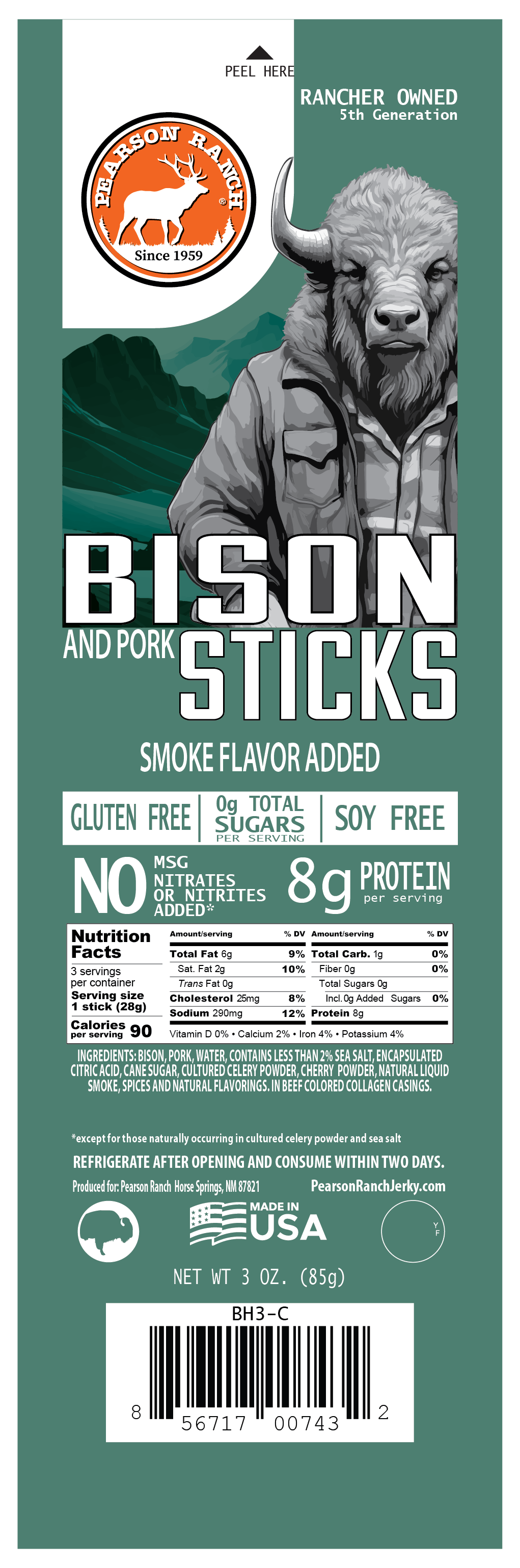 Pearson Ranch - Buffalo Hickory Snack Stick Multipack