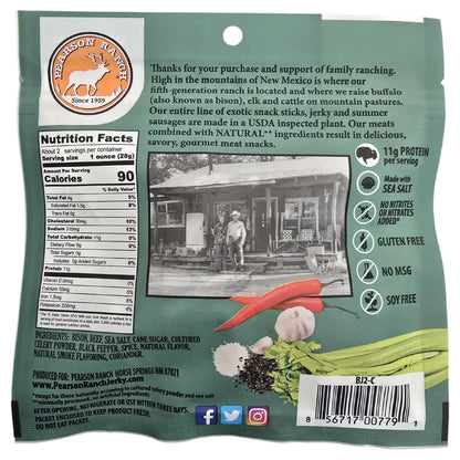 Pearson Ranch - Buffalo Jerky - 2.1oz Resealable Bag