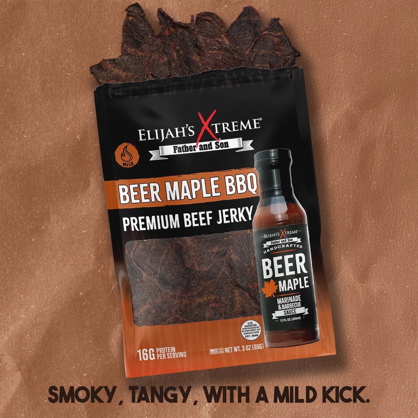 Elijah's Xtreme Beer Maple BBQ Beef Jerky