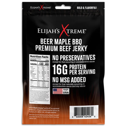 Elijah's Xtreme Beer Maple BBQ Beef Jerky