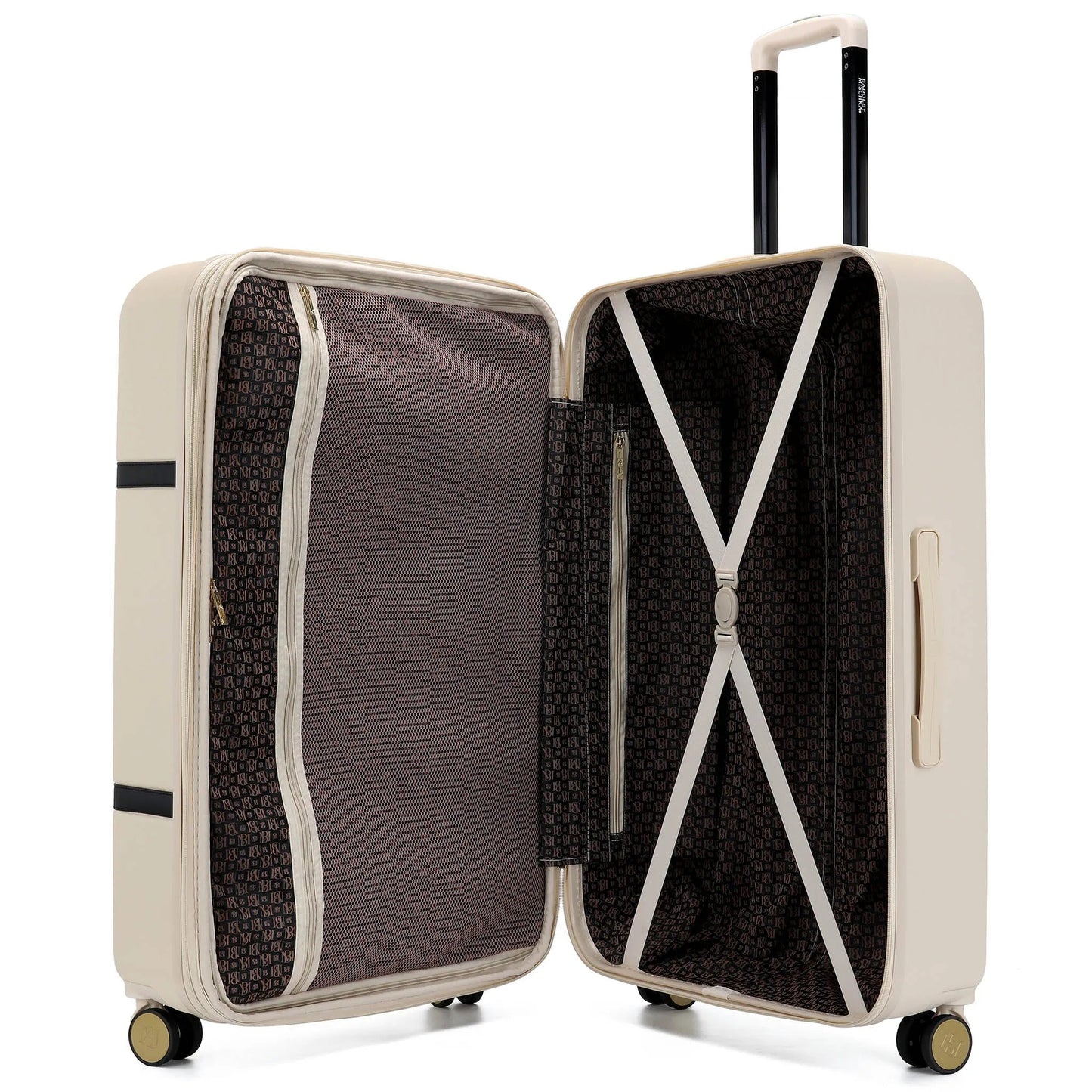 Badgley Mischka Grace 3 Piece Expandable Retro Luggage Set