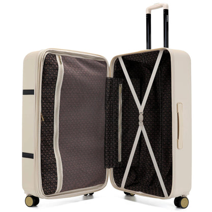 Badgley Mischka Grace 3 Piece Expandable Retro Luggage Set