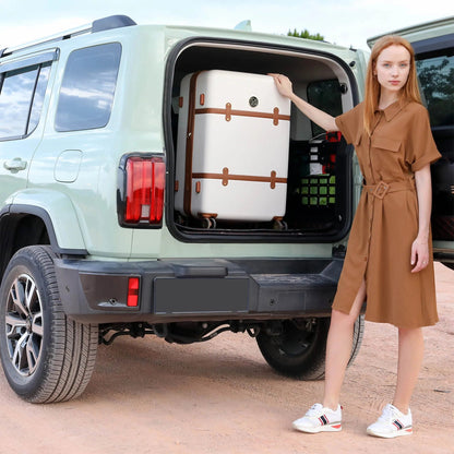 Badgley Mischka Grace 3 Piece Expandable Retro Luggage Set