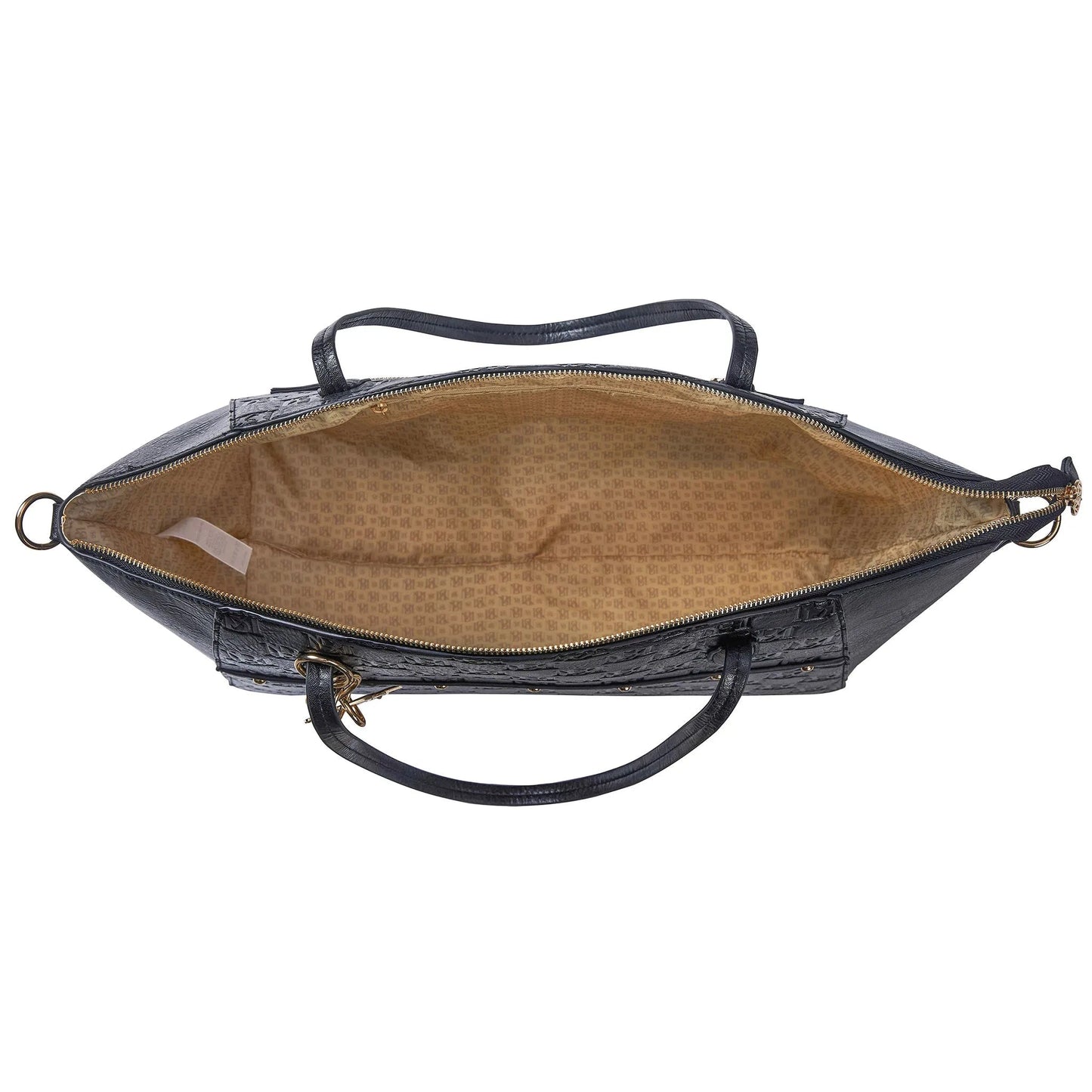 Badgley Mischka Caroline Vegan Leather Monogram Weekender Duffel Bag