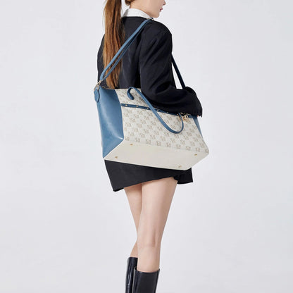 Badgley Mischka Caroline Vegan Leather Monogram Weekender Duffel Bag