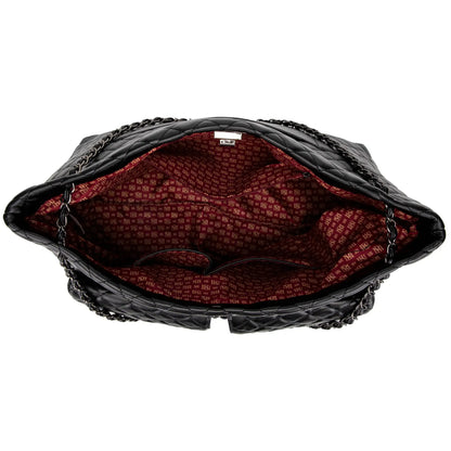 Badgley Mischka Diana Quilted Vegan Leather Weekender Duffel Bag