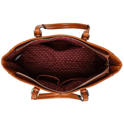 Badgley Mischka Julia Rustic Vegan Leather Weekender Duffel Bag