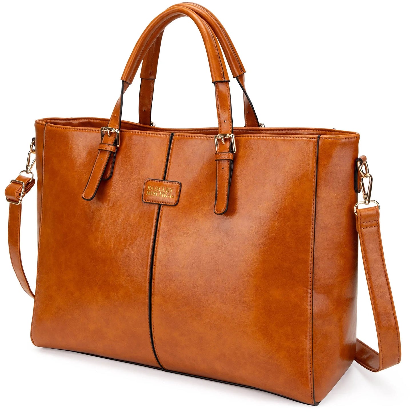 Badgley Mischka Julia Rustic Vegan Leather Weekender Duffel Bag