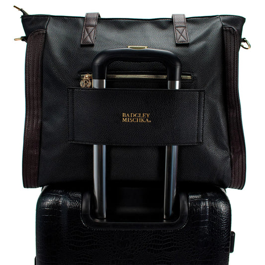 Badgley Mischka  Rose Vegan Leather Weekender Tote Bag