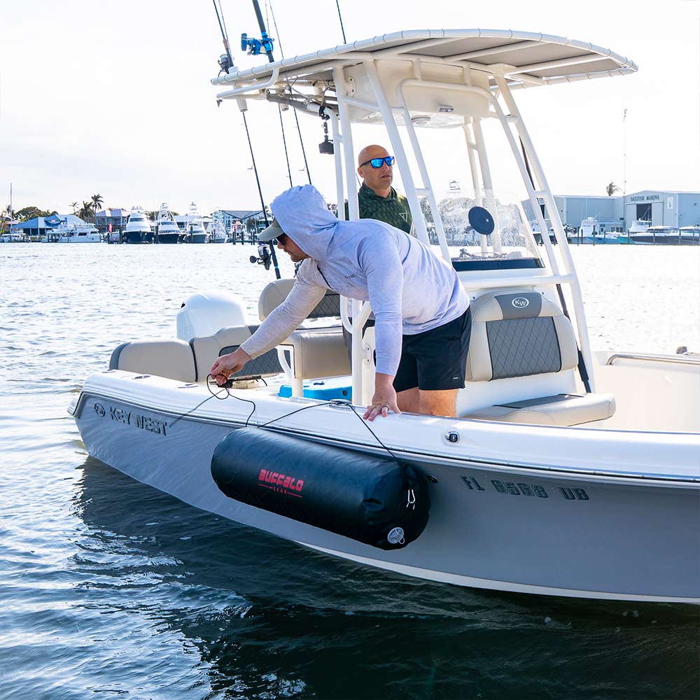 Buffalo Gear 11.8" x 39.4" Inflatable Boat Fender with Electric Pump