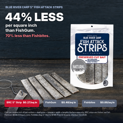 Blue River Carp Fish Attack Strips