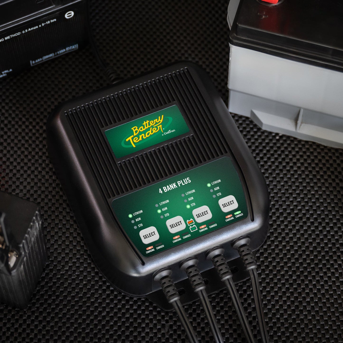 Battery Tender® 4-Bank, 1.25 AMP 12V Battery Charger