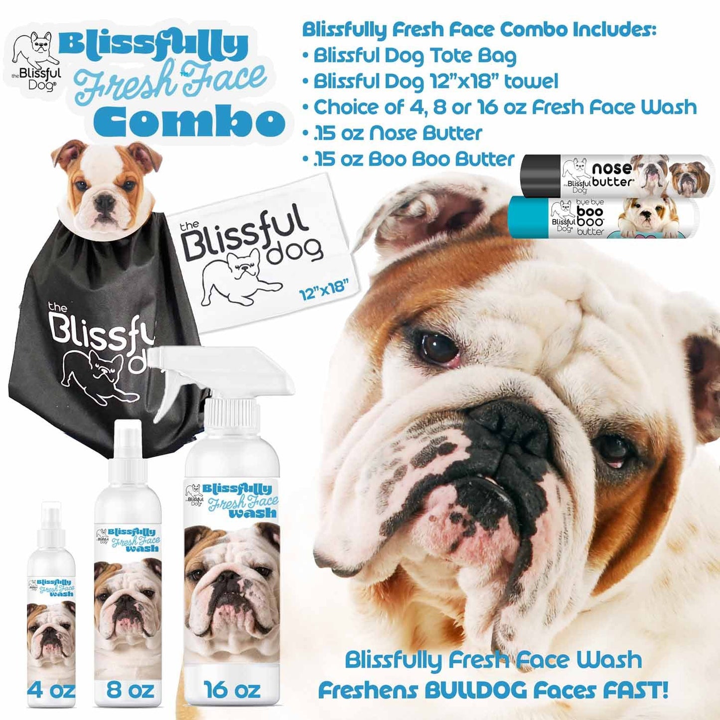 The Blissful Dog Bulldog Blissfully Fresh™ Face Wash