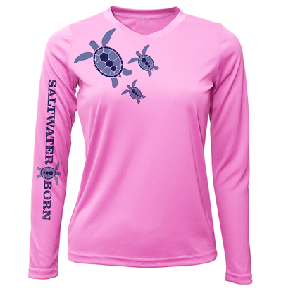 Saltwater Born Key West, FL Baby Turtles Long Sleeve UPF 50+ Dry-Fit Shirt