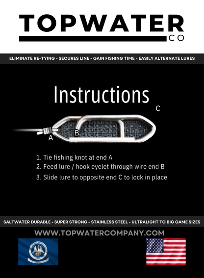 Topwater Co Large Speed Clips (120lbs)