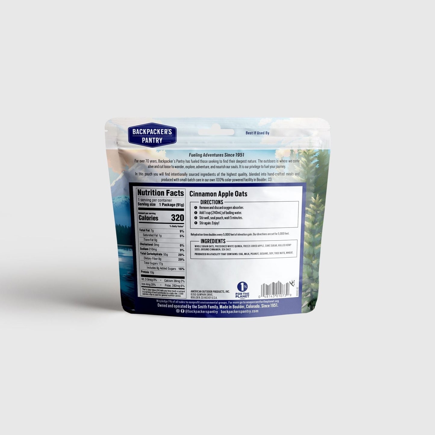 Backpacker's Pantry Cinnamon Apple Oats