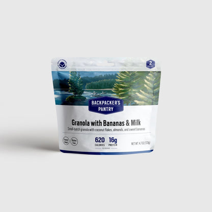 Backpacker's Pantry Granola with Bananas & Milk