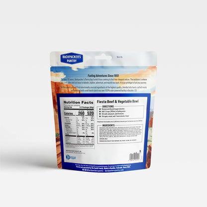 Backpacker's Pantry Fiesta Beef and Vegetable Bowl