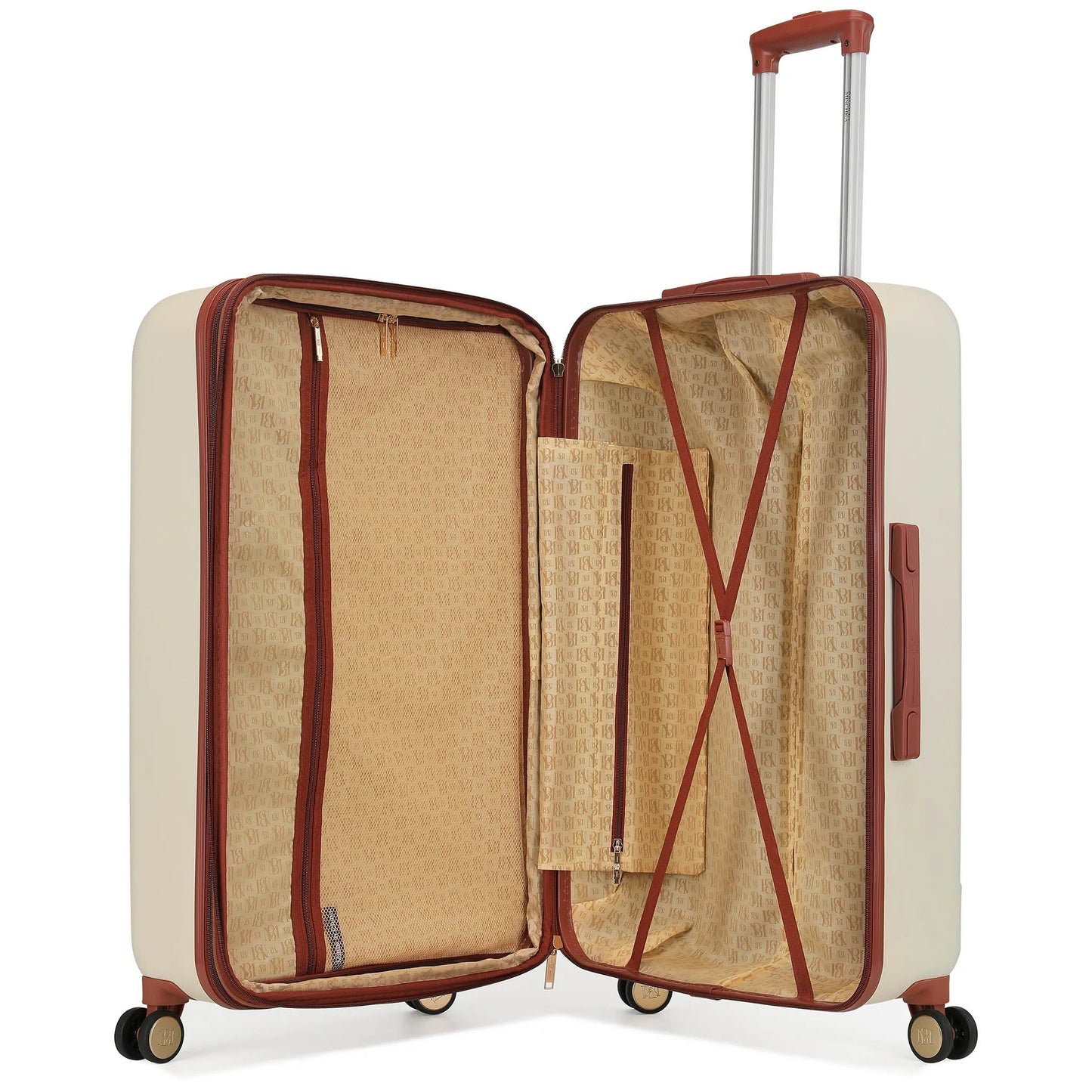 Badgley Mischka Mia 3 Piece Expandable Retro Luggage Set