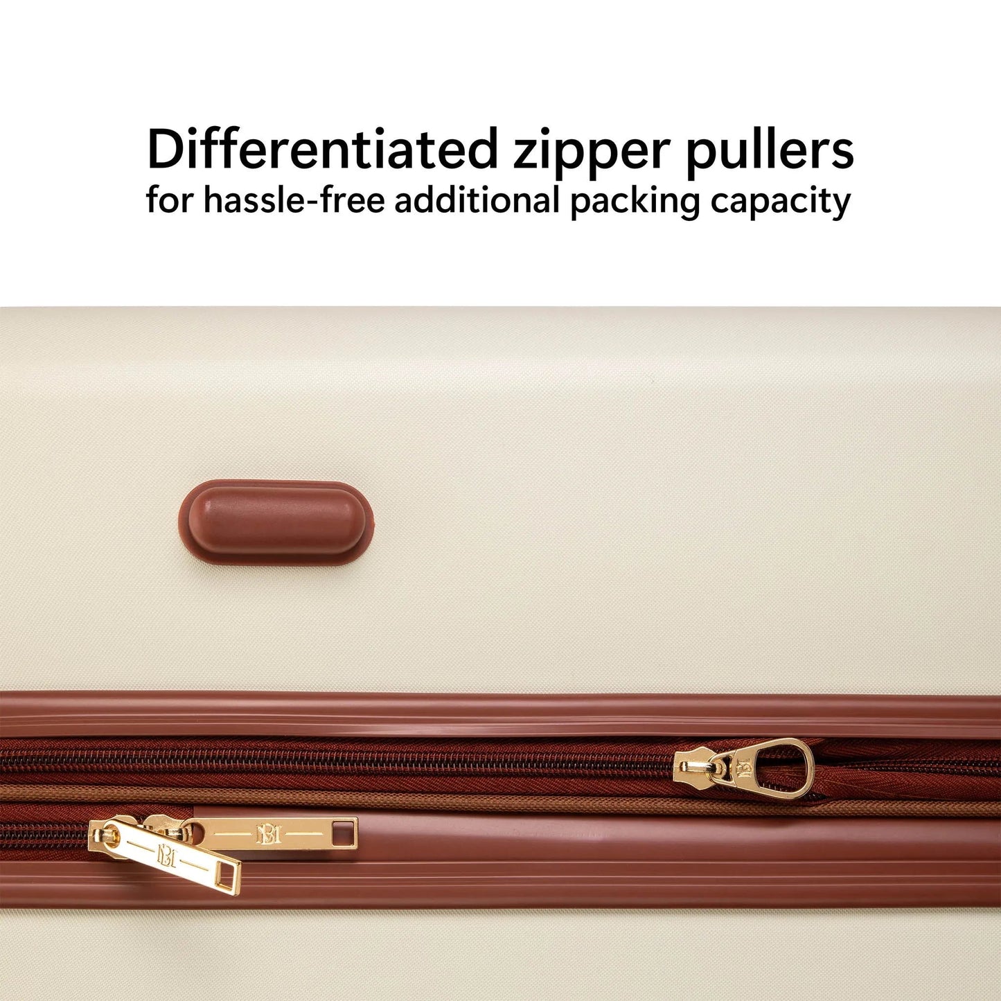 Badgley Mischka Mia 3 Piece Expandable Retro Luggage Set