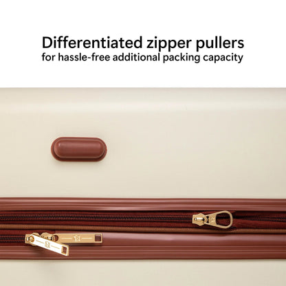 Badgley Mischka Mia 3 Piece Expandable Retro Luggage Set