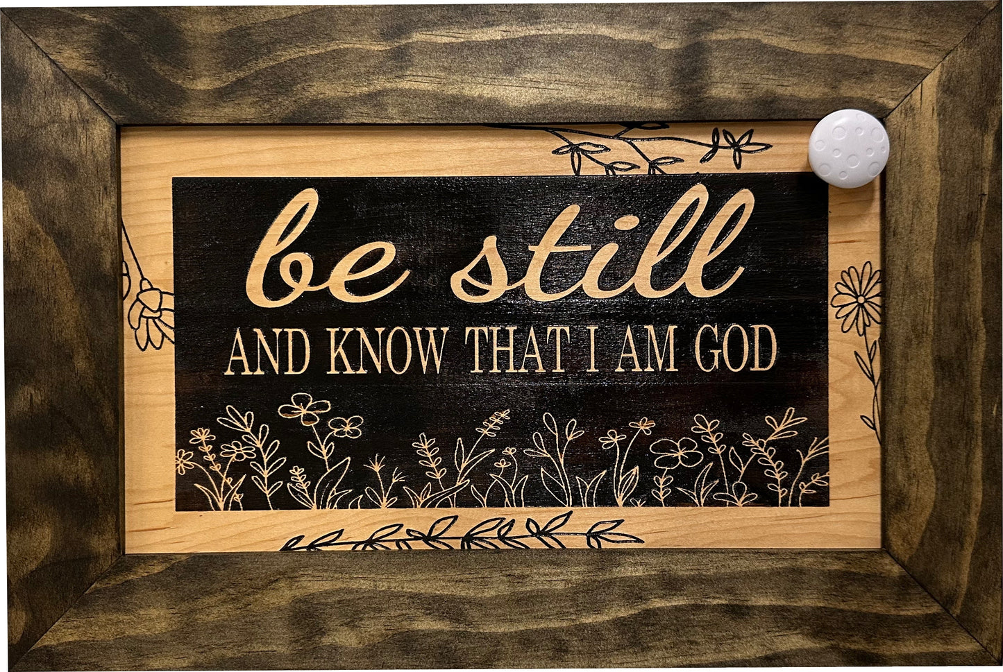 Bellewood Designs - Bible Verse Decorative & Secure Wall-Mounted Gun Cabinet