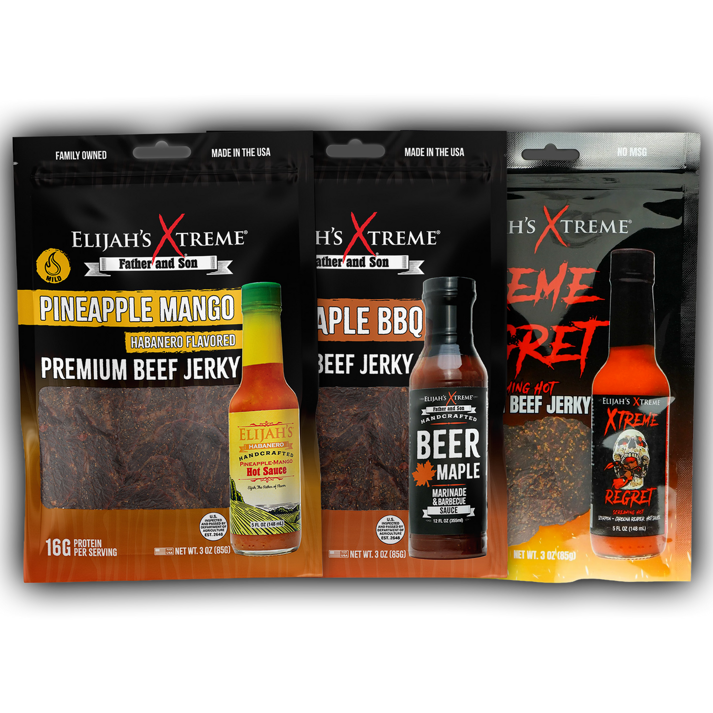 Elijah's Xtreme Beef Jerky Trio Pack