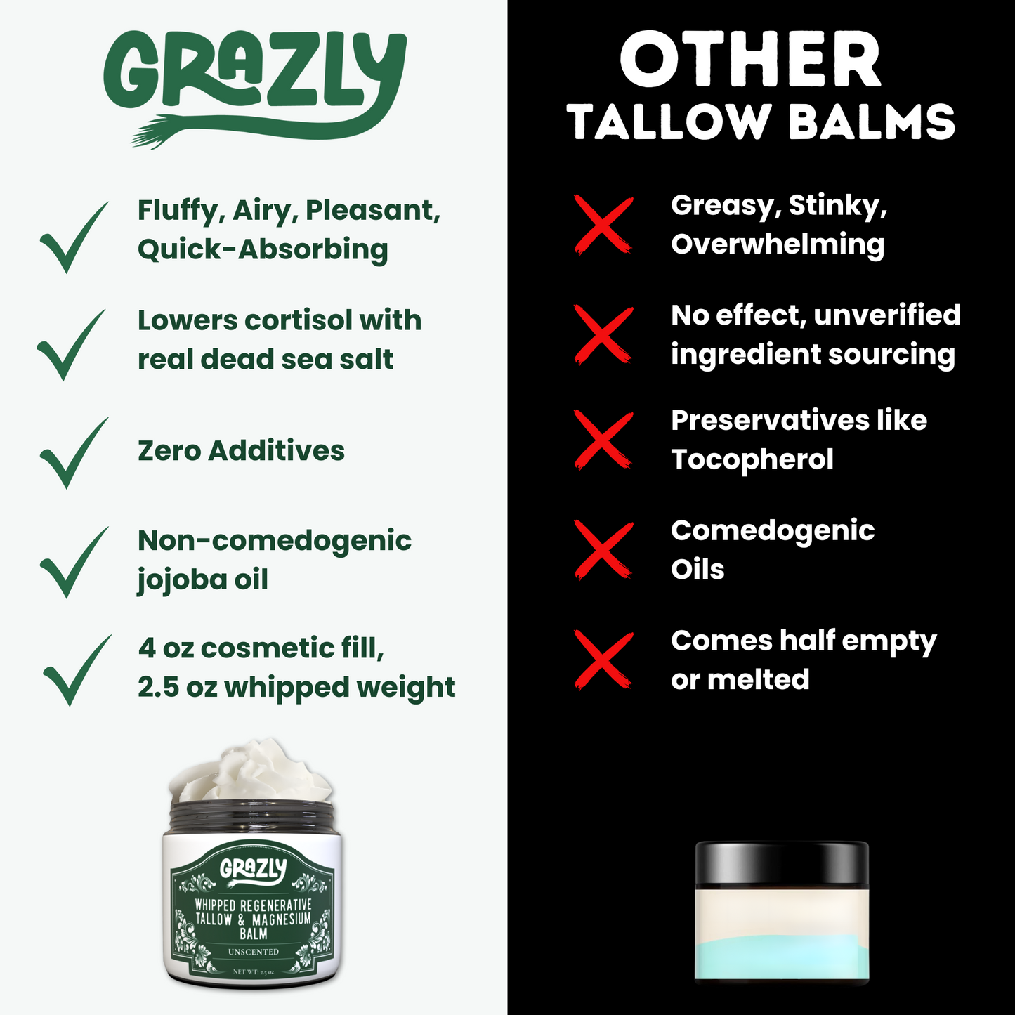 Grazly  Dead Sea Magnesium & Tallow Balm
