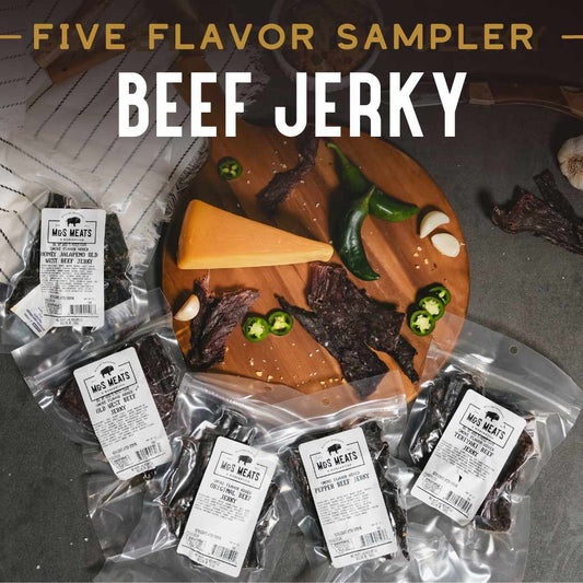 M&S Meats Montana Beef Jerky Sampler