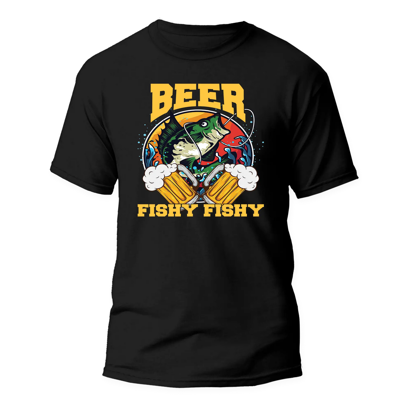 Outdoorzees Beer Fishy Fishy 2 Man T-Shirt