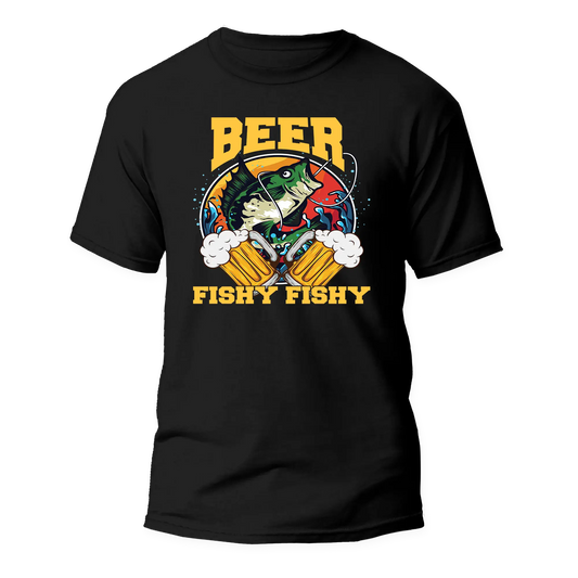Outdoorzees Beer Fishy Fishy 2 Man T-Shirt