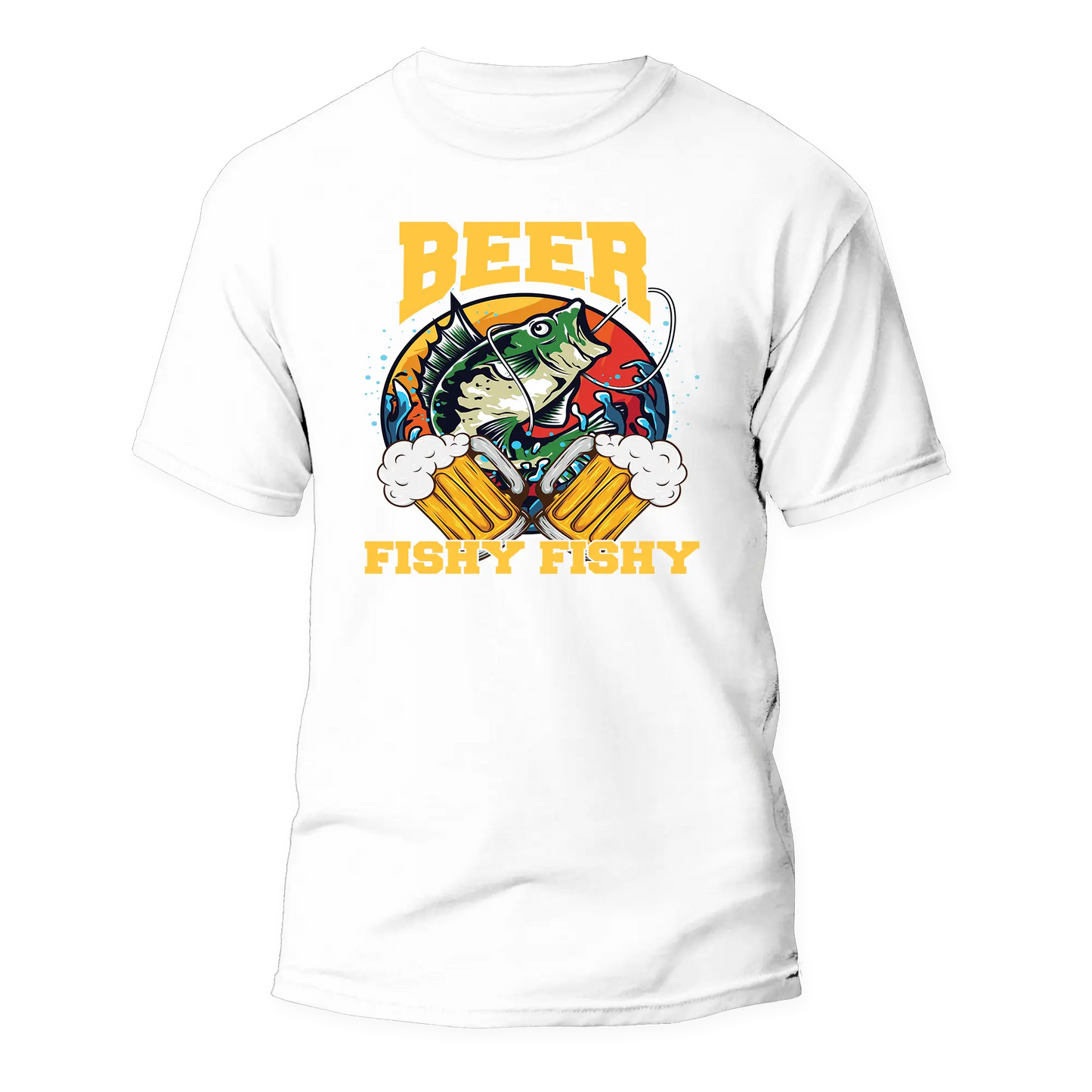 Outdoorzees Beer Fishy Fishy 2 Man T-Shirt
