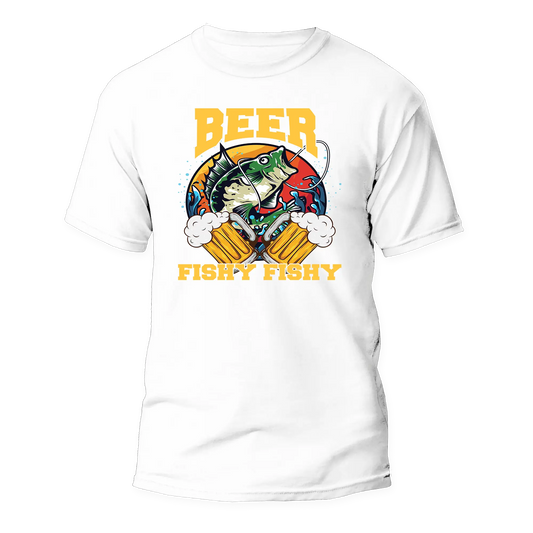 Outdoorzees Beer Fishy Fishy 2 Man T-Shirt