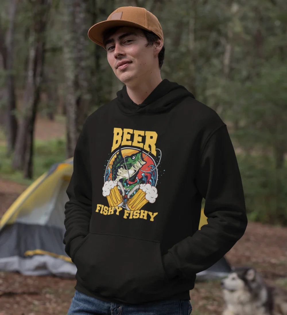 Outdoorzees Beer Fishy Fishy 2 Unisex Hoodie