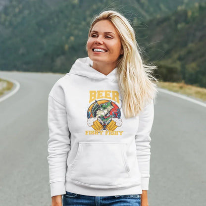 Outdoorzees Beer Fishy Fishy 2 Unisex Hoodie