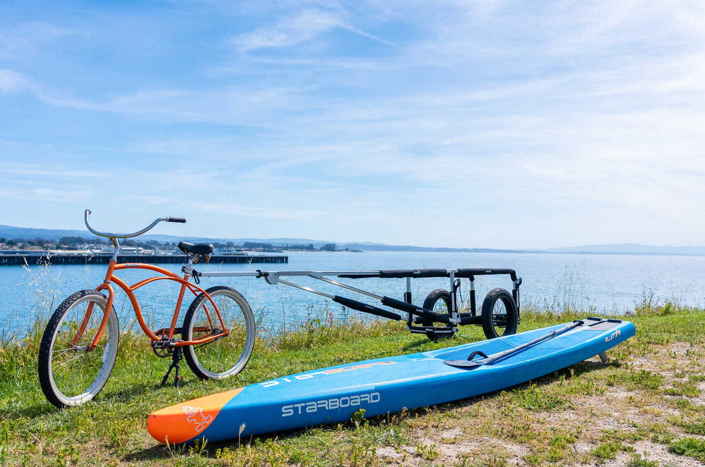Moved By Bikes SUP and Kayak Trailer V2 - Aluminum Frame