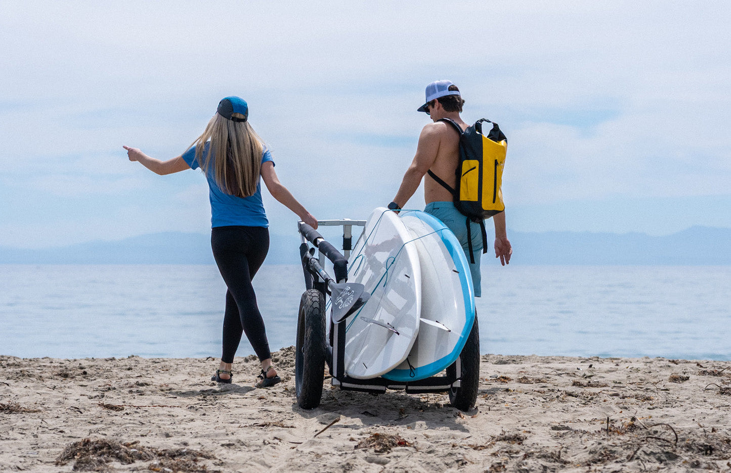 Moved By Bikes SUP and Kayak Trailer V2 - Aluminum Frame