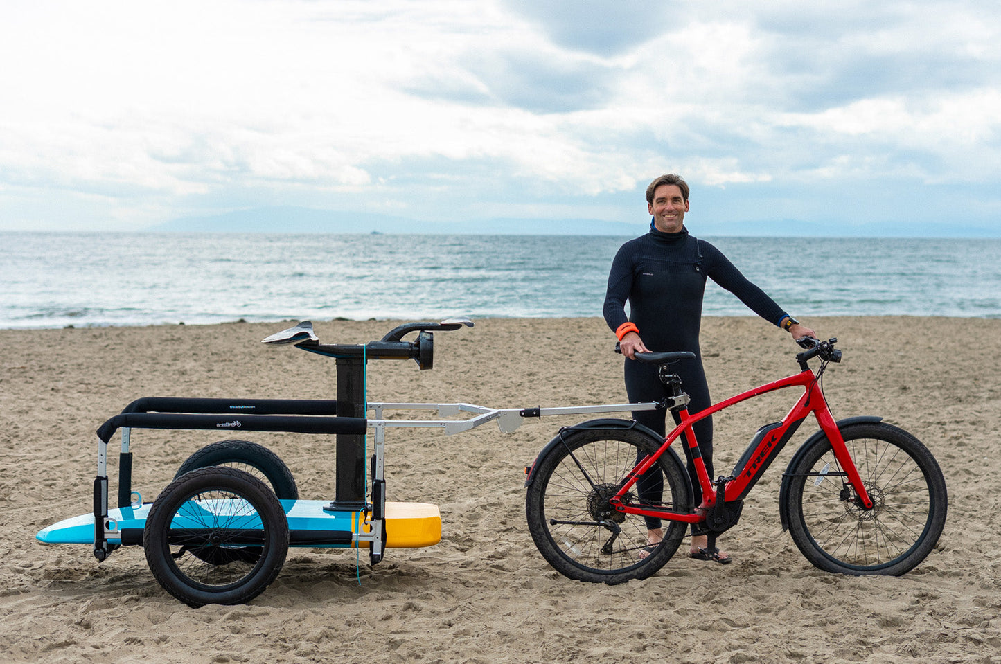 Moved By Bikes SUP and Kayak Trailer V2 - Aluminum Frame