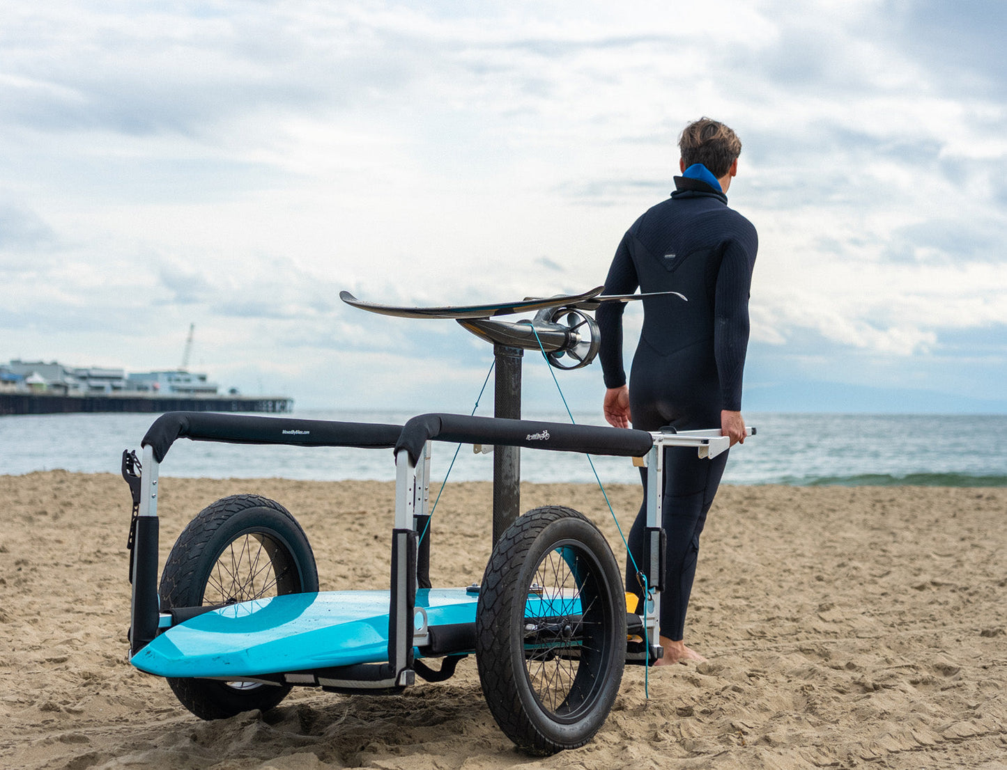 Moved By Bikes SUP and Kayak Trailer V2 - Aluminum Frame