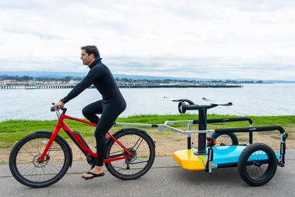 Moved By Bikes SUP and Kayak Trailer V2 - Aluminum Frame