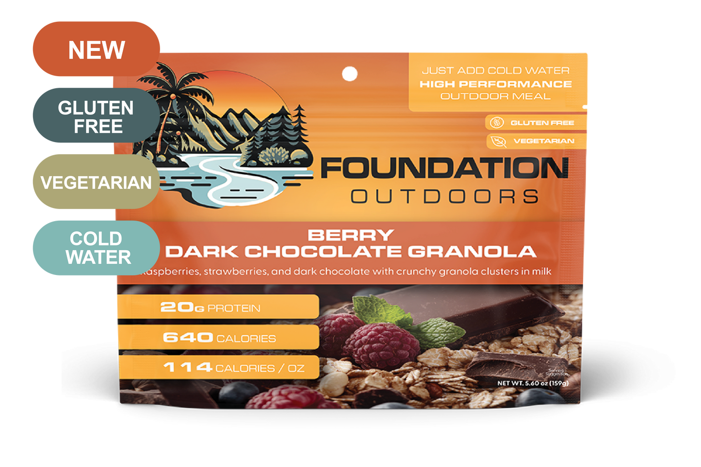 Foundation Outdoors Berry Dark Chocolate Granola