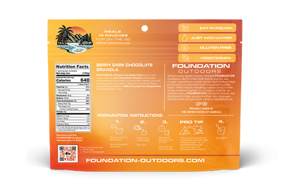 Foundation Outdoors Berry Dark Chocolate Granola