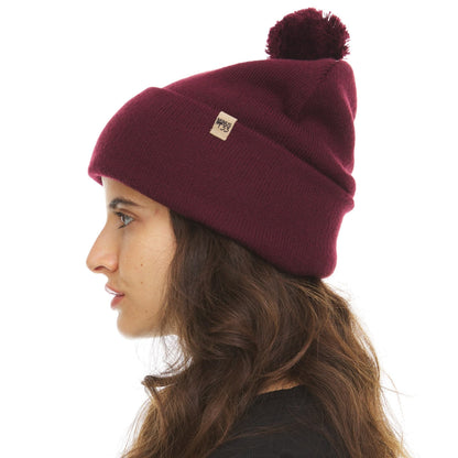 Minus33 Midweight - Everyday Knit Cuff Pom Beanie 100% Merino Wool