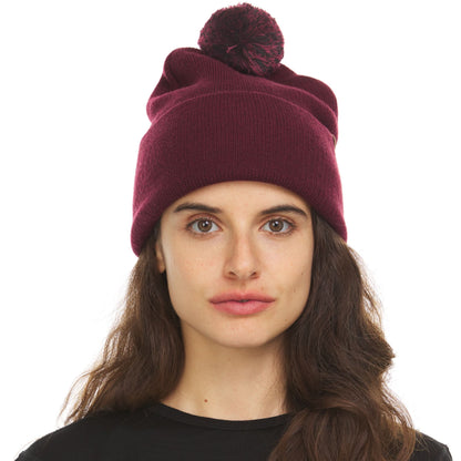Minus33 Midweight - Everyday Knit Cuff Pom Beanie 100% Merino Wool