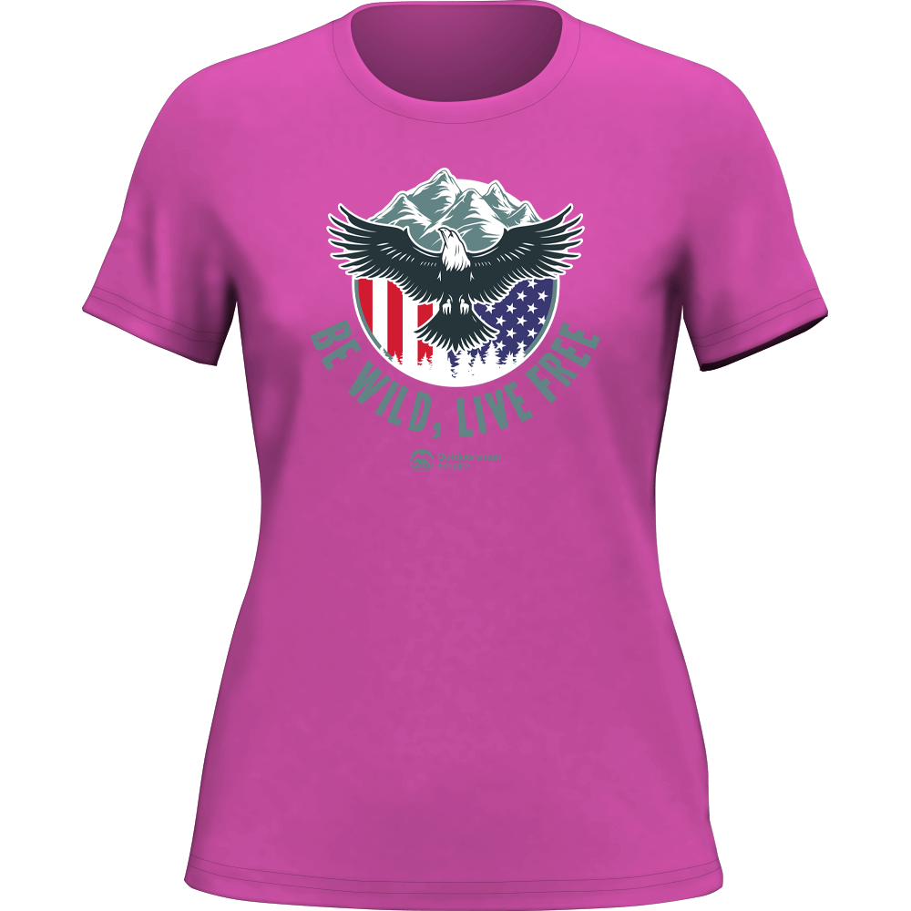 Outdoorzees Be Wild Be Free T-Shirt for Women