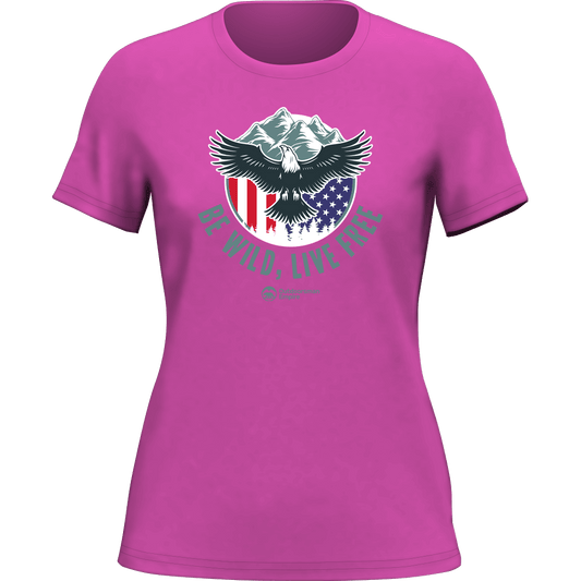 Outdoorzees Be Wild Be Free T-Shirt for Women