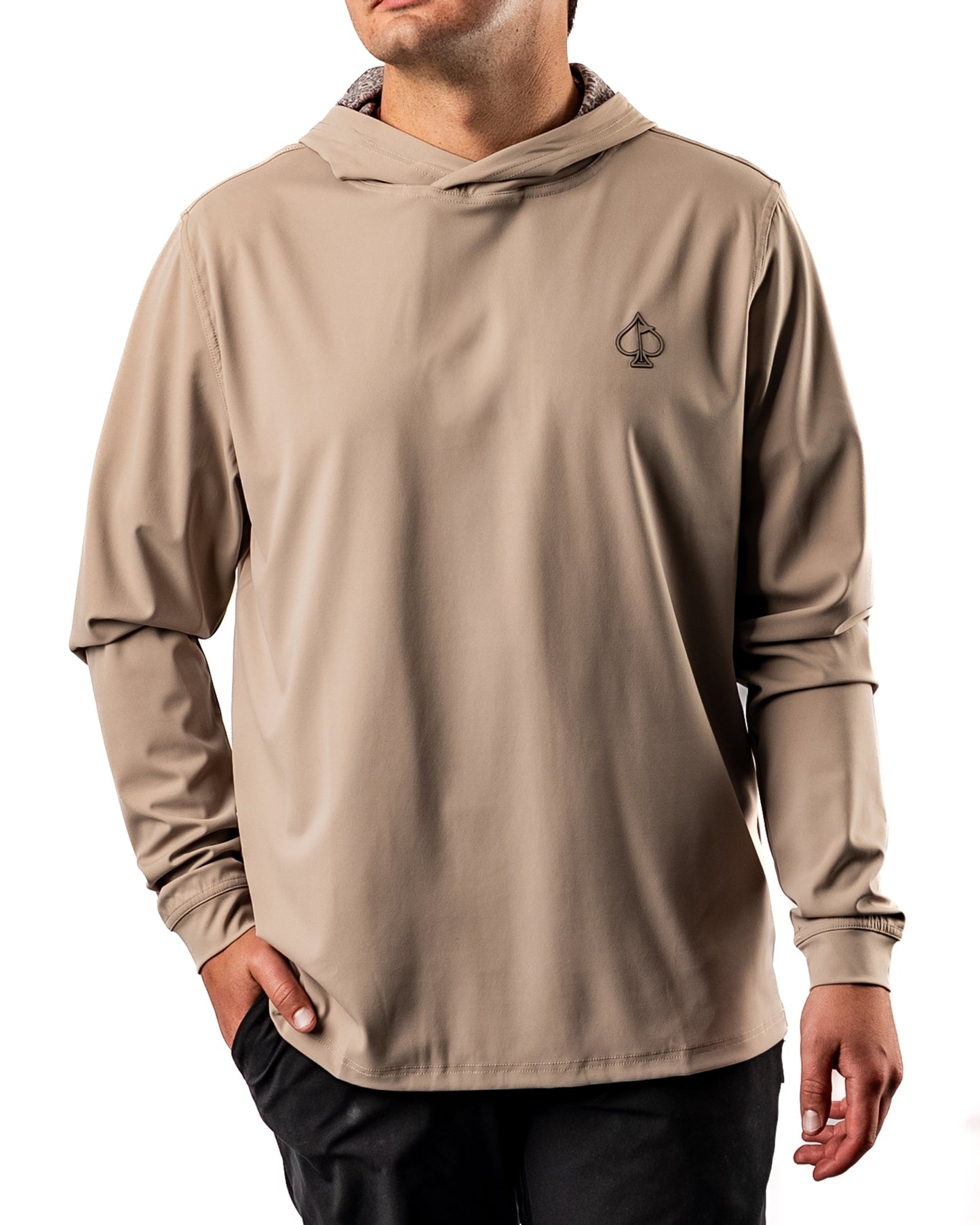 Pins and Aces Performance Golf Hoodie - Big Blind Ash