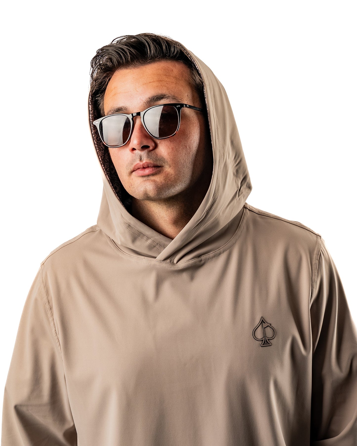 Pins and Aces Performance Golf Hoodie - Big Blind Ash