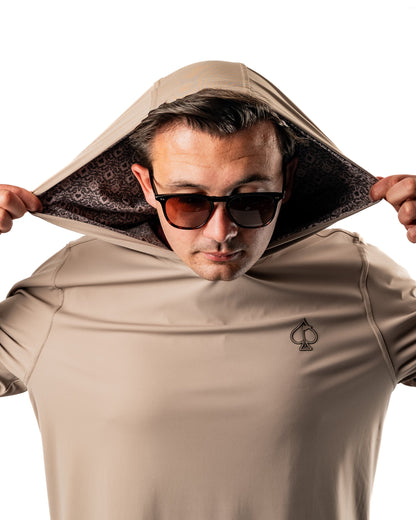 Pins and Aces Performance Golf Hoodie - Big Blind Ash